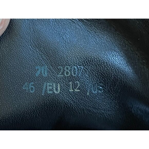 AXEL ARIGATO Black Leather Lace Up Distressed Loafer Sneaker Shoes Mens Size 12 - Picture 5 of 8